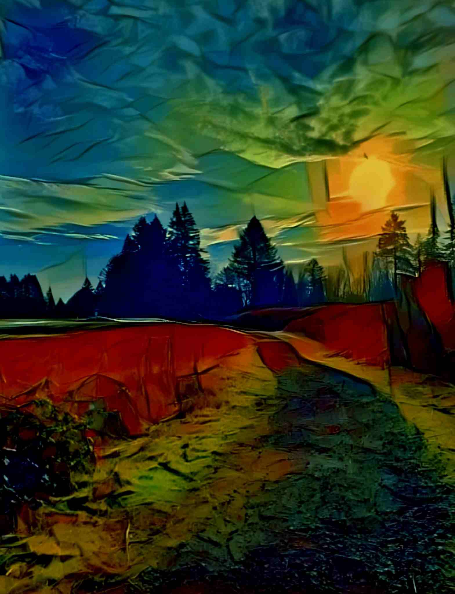 Nature Regenerated artwork inspired by Oregon landscapes